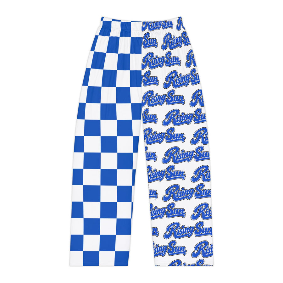 Blue Checker "Rising Sun" Women's Pajama Pants