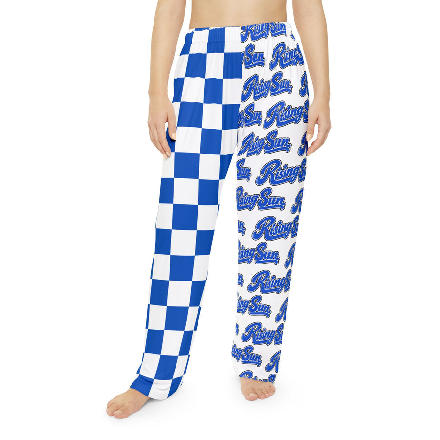 Blue Checker "Rising Sun" Women's Pajama Pants