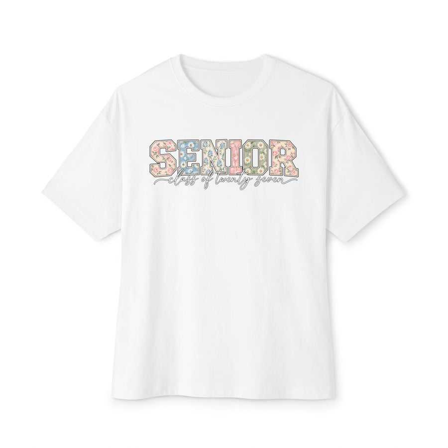 Senior Class of 2026 Floral Oversized Tee