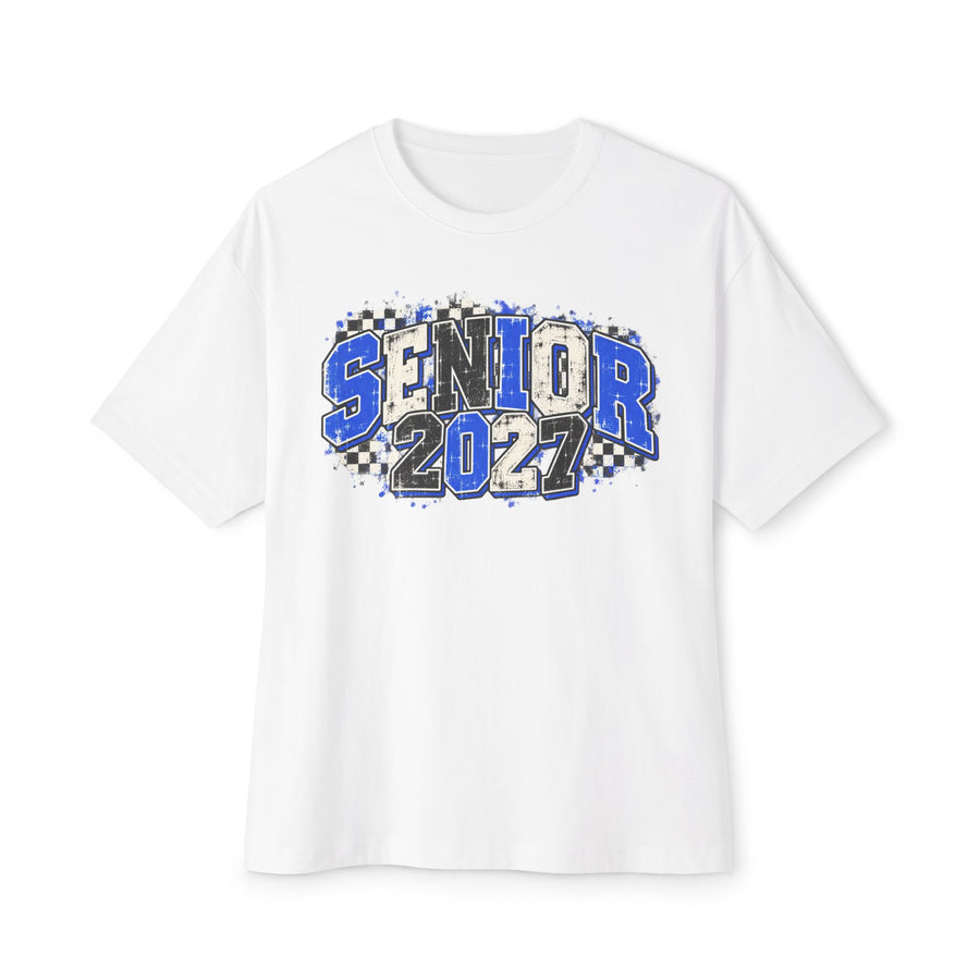 Senior 2027 Oversized Graphic Tee — Class of 2027 Senior Spirit Shirt