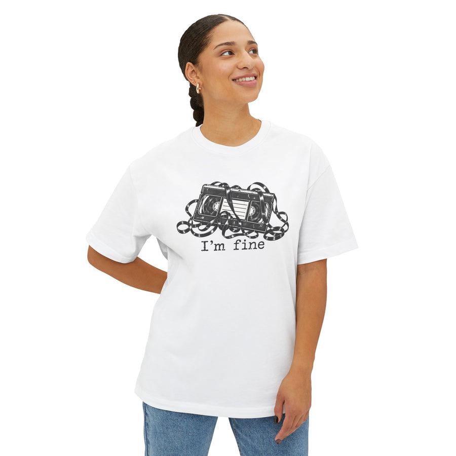 "I'm Fine" Oversized Tee