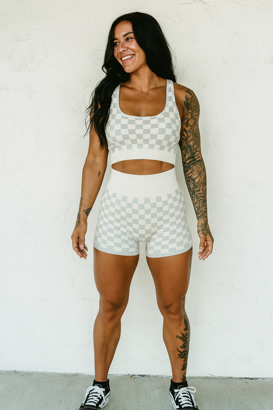 Checkered Gym Set