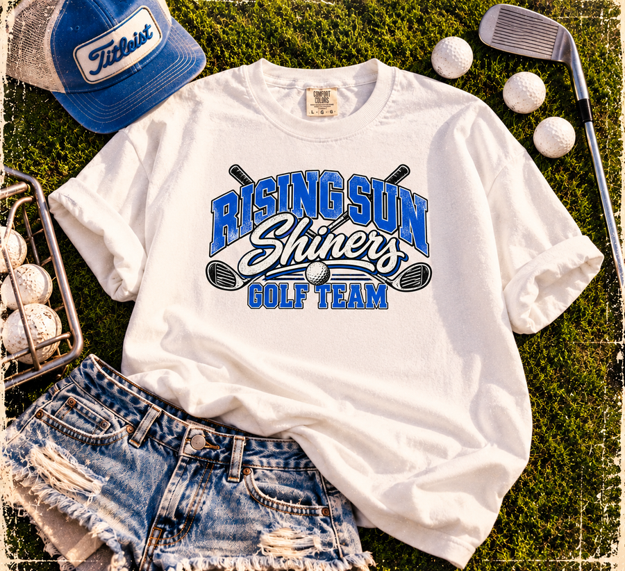Rising Sun Shiners Golf Oversized Tee