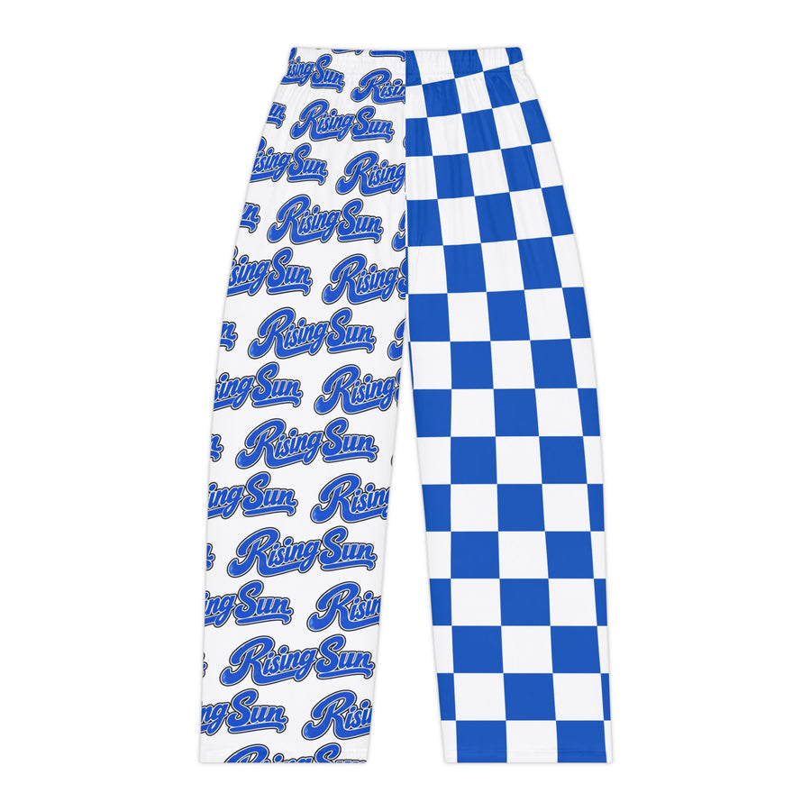 Blue Checker "Rising Sun" Women's Pajama Pants