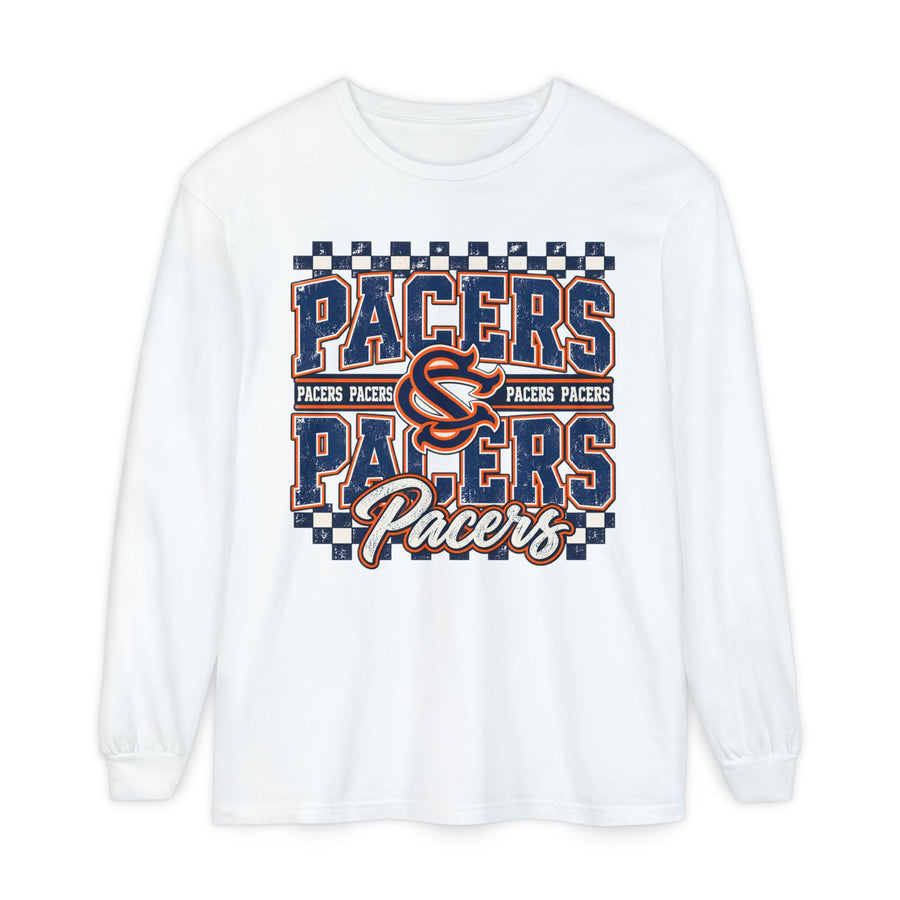 Checkered Pacers Long Sleeve Tee