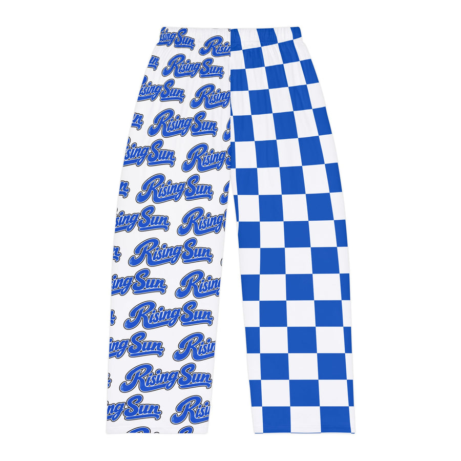 Blue Checkered "Rising Sun" Men's Pajama Pants