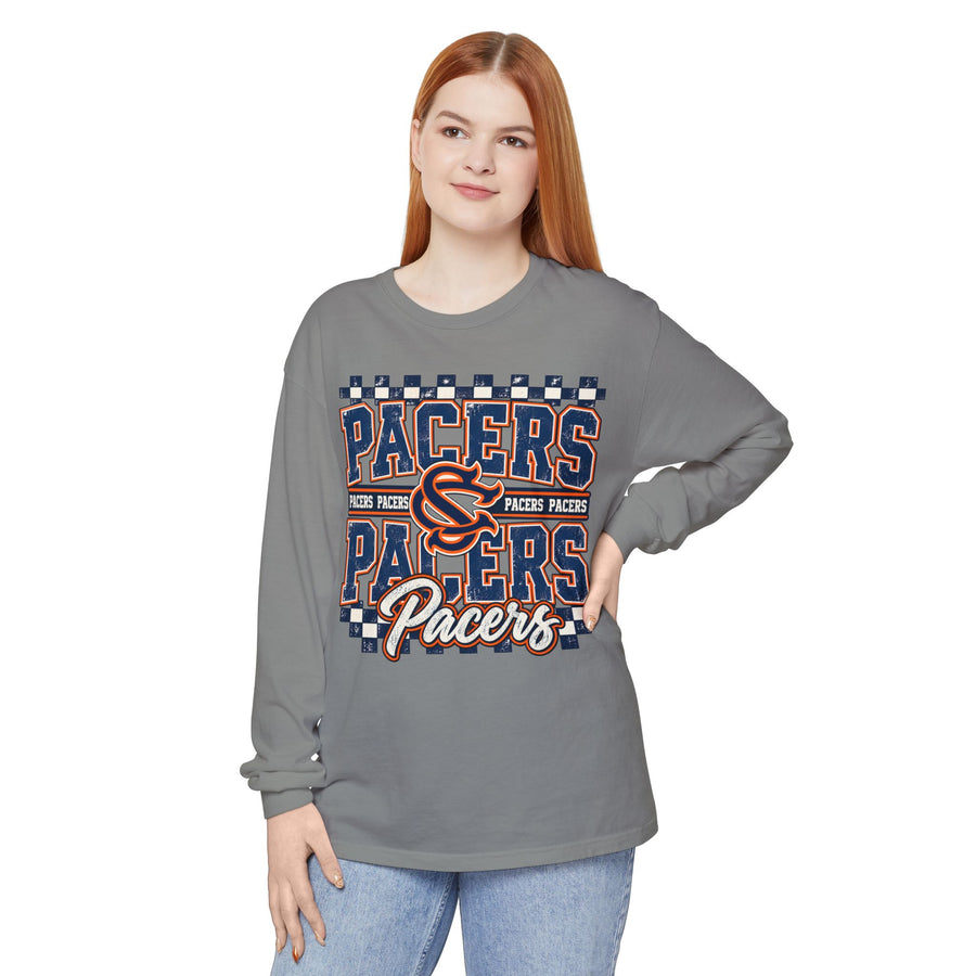 Checkered Pacers Long Sleeve Tee