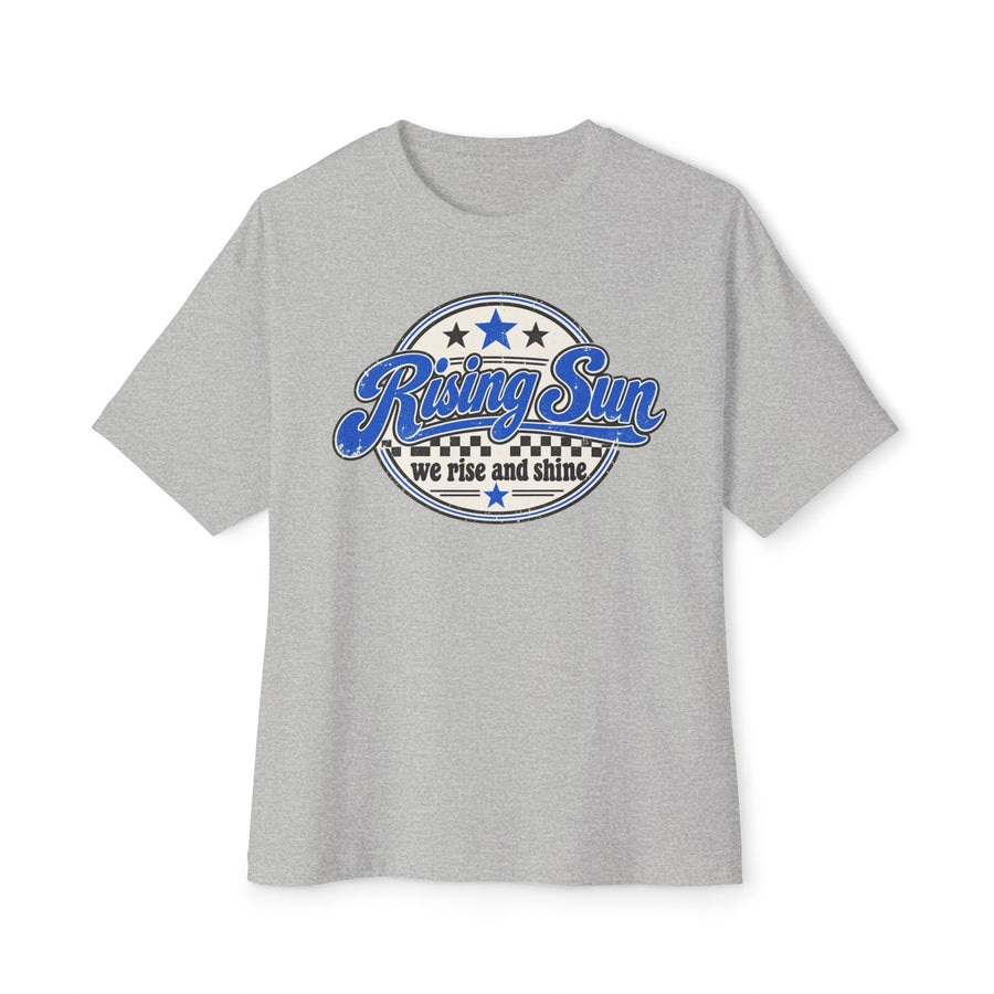 "Rise and Shine" Rising Sun Oversized Tee