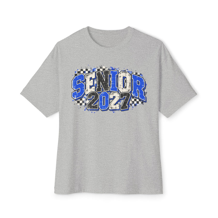 Senior 2027 Oversized Graphic Tee — Class of 2027 Senior Spirit Shirt