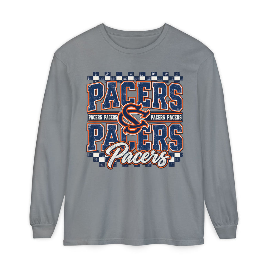 Checkered Pacers Long Sleeve Tee