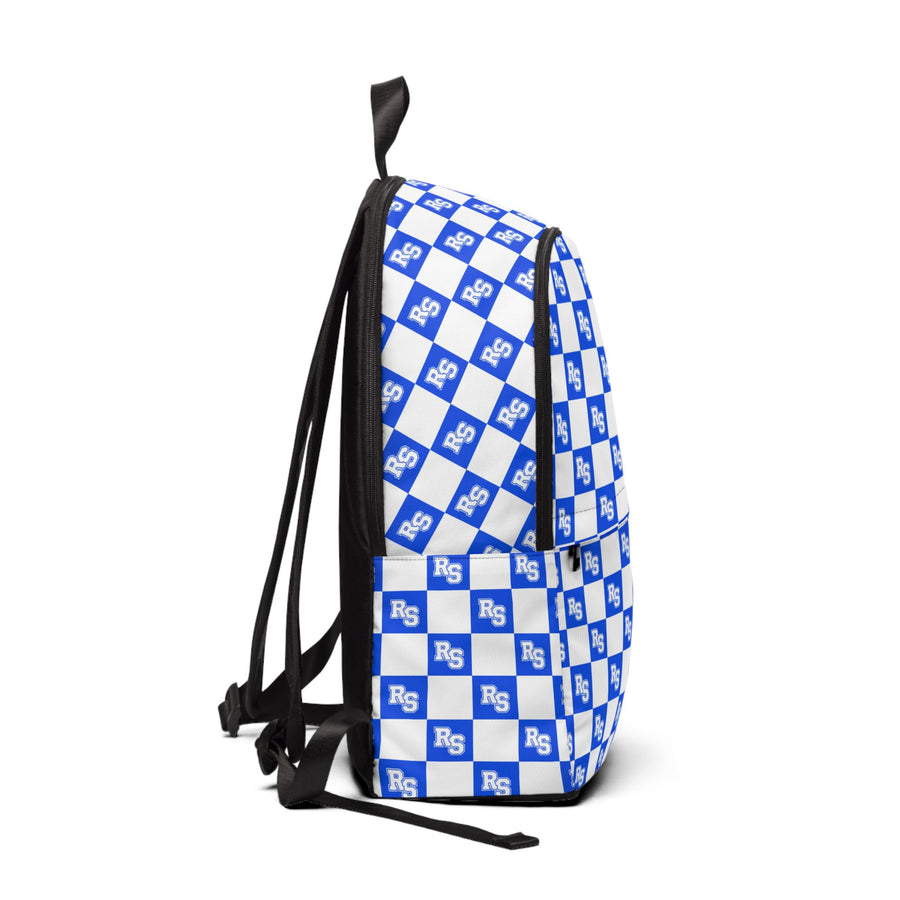 Blue 'RS' Pattern Backpack