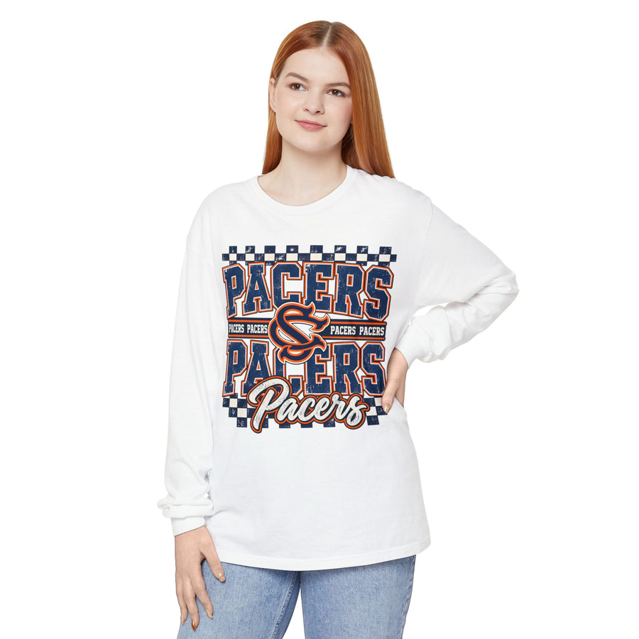 Checkered Pacers Long Sleeve Tee