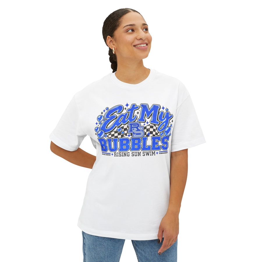 "Eat My Bubbles" Swim Oversized Tee