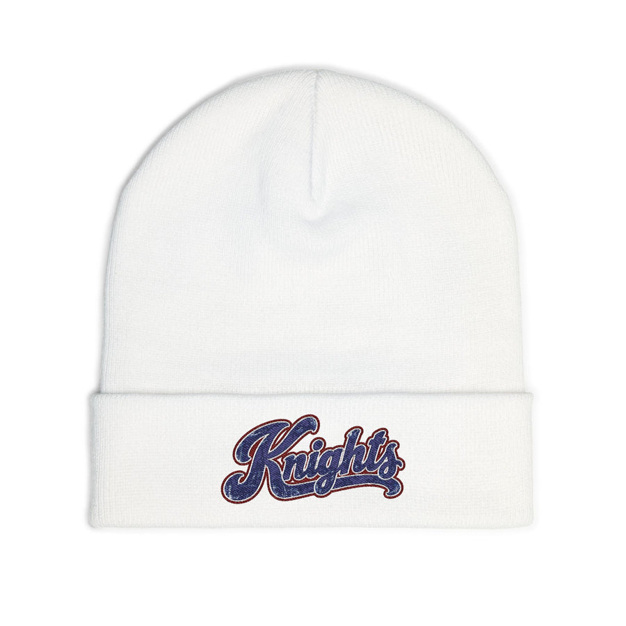 Knights Embroidered Knit Beanie