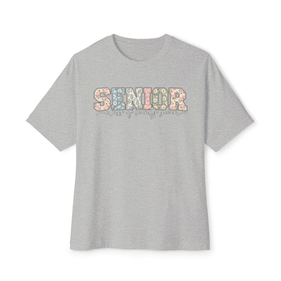 Senior Class of 2026 Floral Oversized Tee