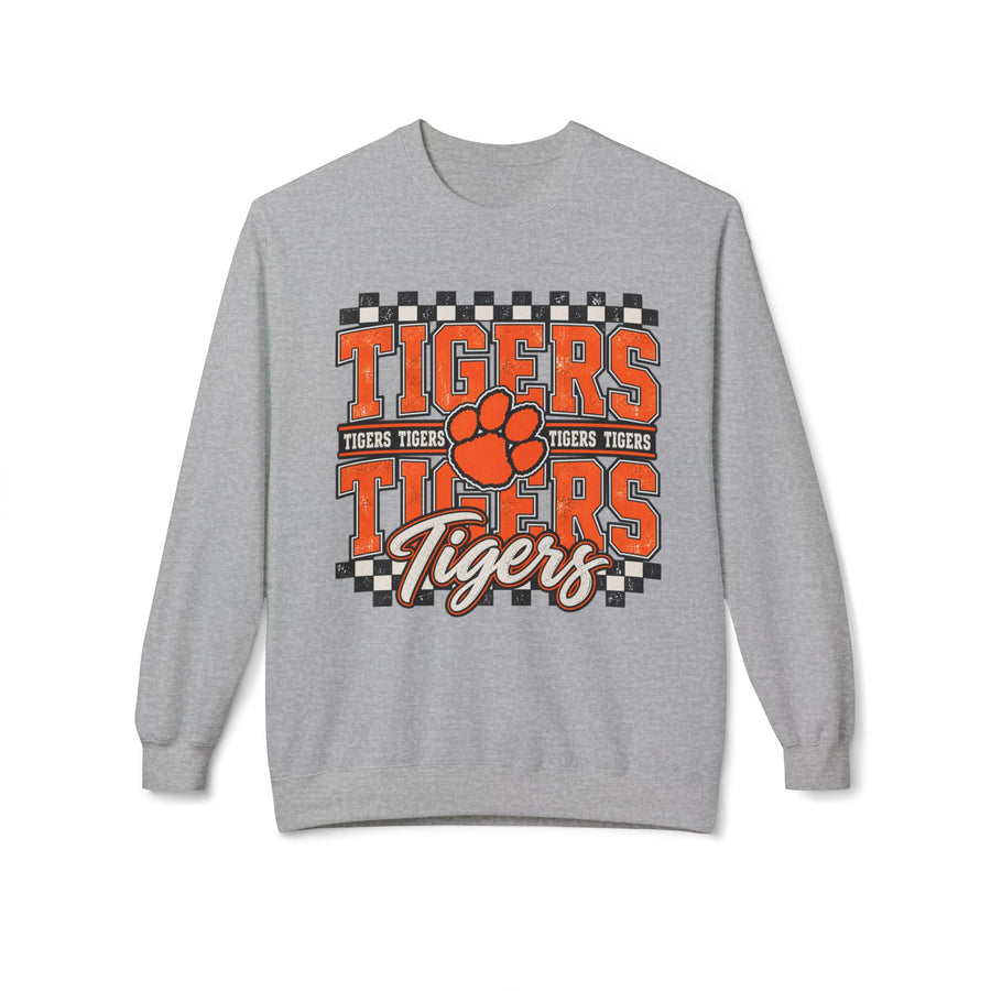 Checkered Tigers GILDAN Unisex Softstyle Fleece Crewneck Sweatshirt