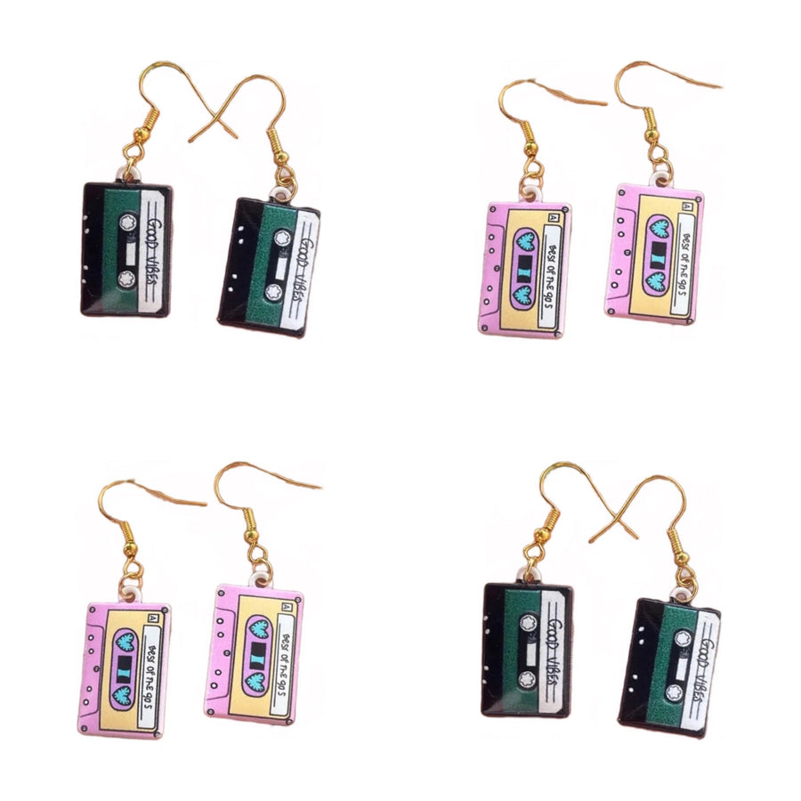 Adorable Retro Tape Deck Earrings