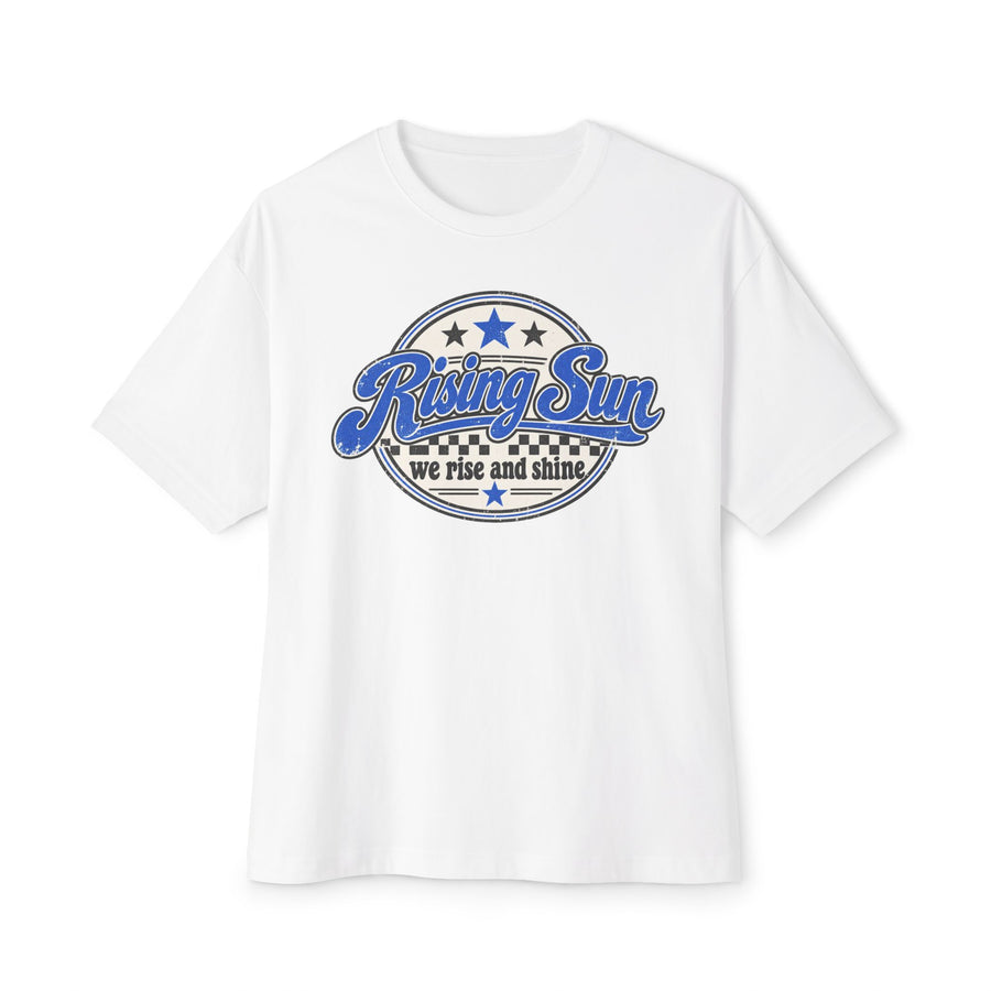 "Rise and Shine" Rising Sun Oversized Tee