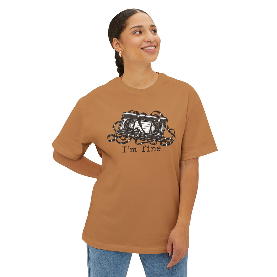 "I'm Fine" Oversized Tee