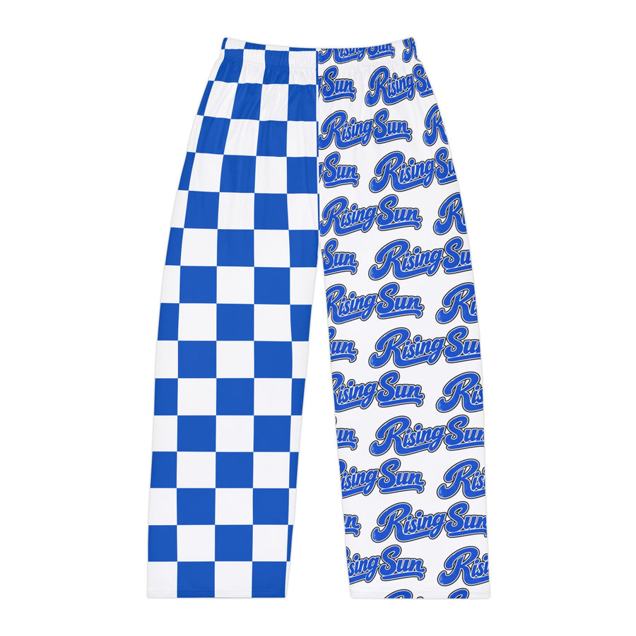 Blue Checkered "Rising Sun" Men's Pajama Pants