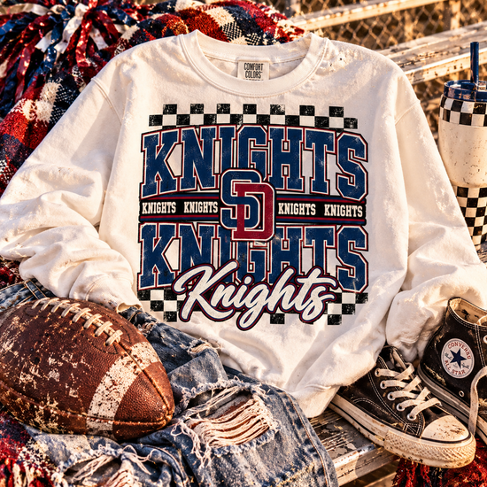 Checkered Knights Crewneck Sweatshirt