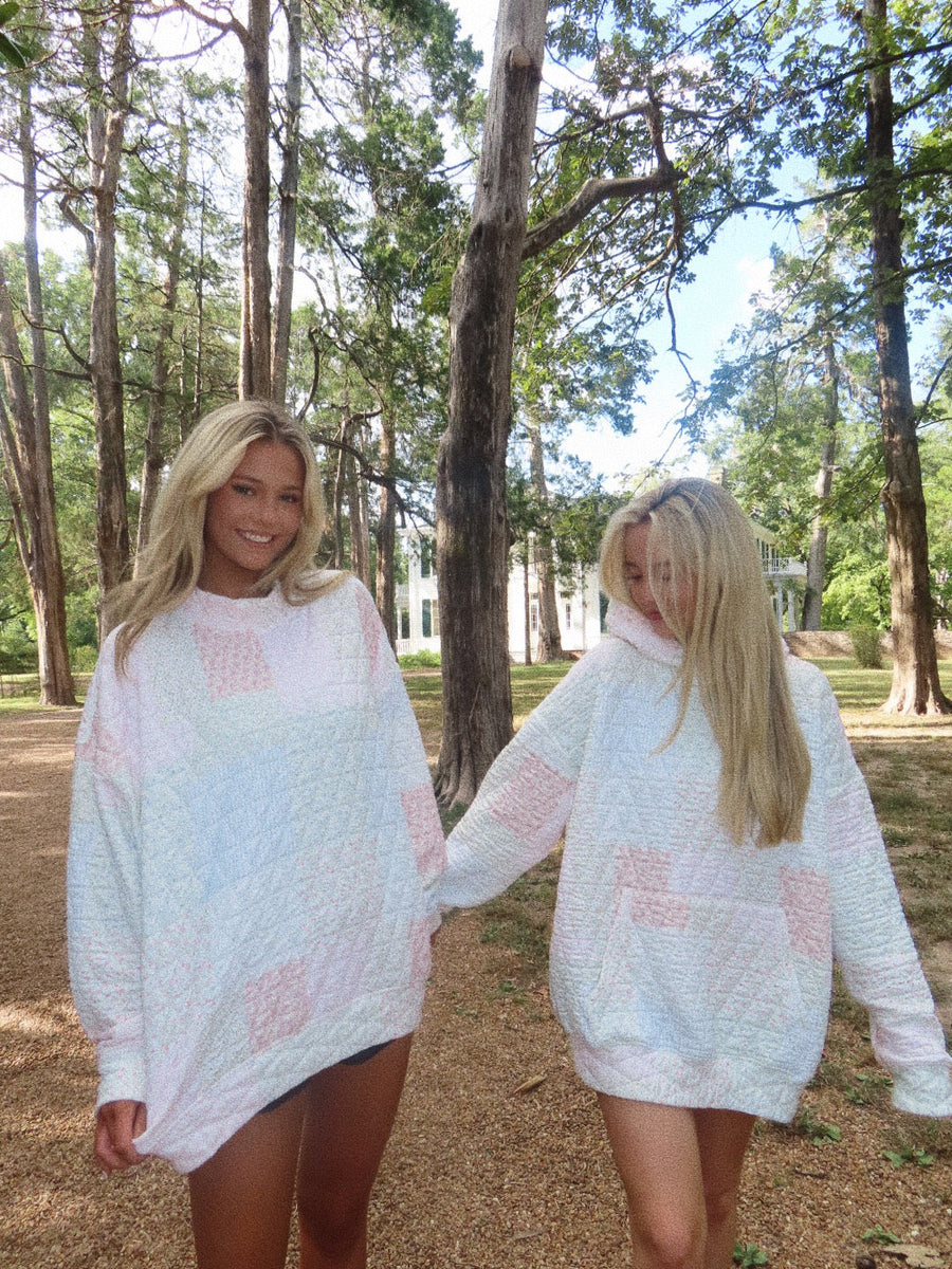Quilted Pastel Hoodie