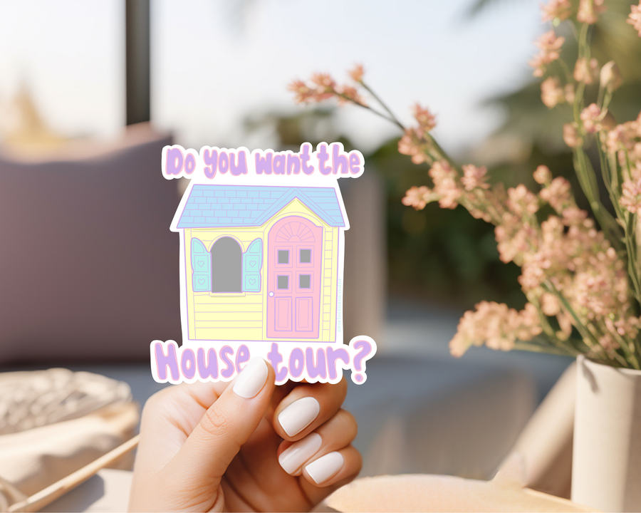 House Tour 90s Playhouse Sticker
